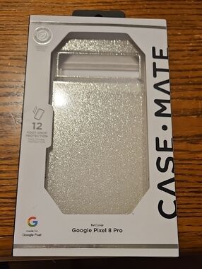 Case-Mate Sheer Crystal Gold Glitter Phone Case for Google Pixel 8 Pro